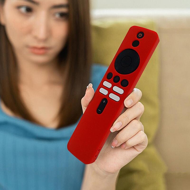Silikoonist kaitseümbris Xiaomi Mi 4K TV BoX 2. põlvkonna kukkumisvastase libisemisvastase kaugjuhtimispuldi korpuse tarviku kaugjuhtimispuldi kate jaoks