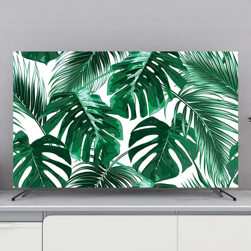 2022 m. naujas mados atnaujinimas televizoriaus dangtelis nuo dulkių dangtelis TV dulkėms atsparus medžiaginis dangtelis 55 colių 65 colių LCD dovana namuose