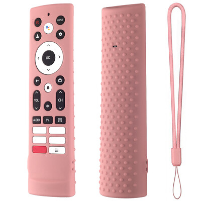 Προστατευτική θήκη Κάλυμμα θήκης τηλεχειριστηρίου τηλεόρασης αντικραδασμική με αφαίρεση κάλυμμα τηλεχειριστηρίου τηλεόρασης κορδόνι για Hisense Voice Remote ERF3V90H