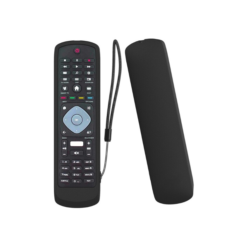 Silikoonist kaugjuhtimispuldi kaitseümbrise kate PHILIPSile koos NETFLIX HOF16H303GPD24 kaugjuhtimispuldiga