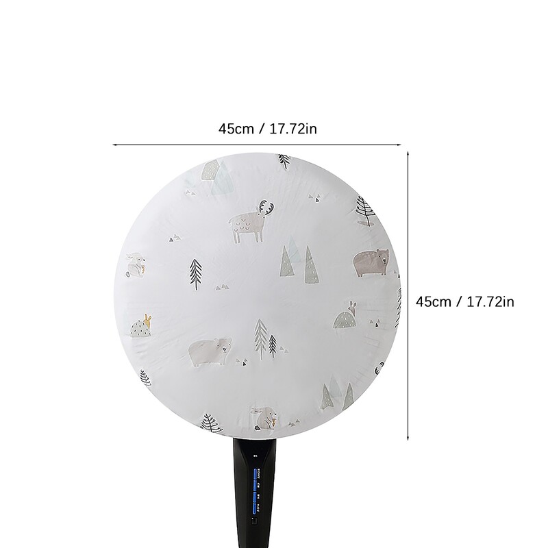 Ventiliatoriaus dulkių dangtelis, atsparus vandeniui, plaunamas vertikalus apskritas elektrinis ventiliatorius, dulkėms atsparus dangtelis namuose Apvalių grindų ventiliatoriaus apsauginis dangtelis pilkas