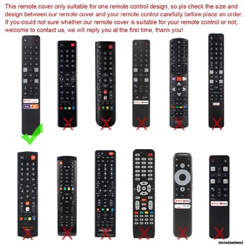 Απομακρυσμένο κάλυμμα για TCL Voice TV Remote TCL RC901V FMRD/FMR1/FMR8 Προστατευτική θήκη σιλικόνης για TCL RC901V