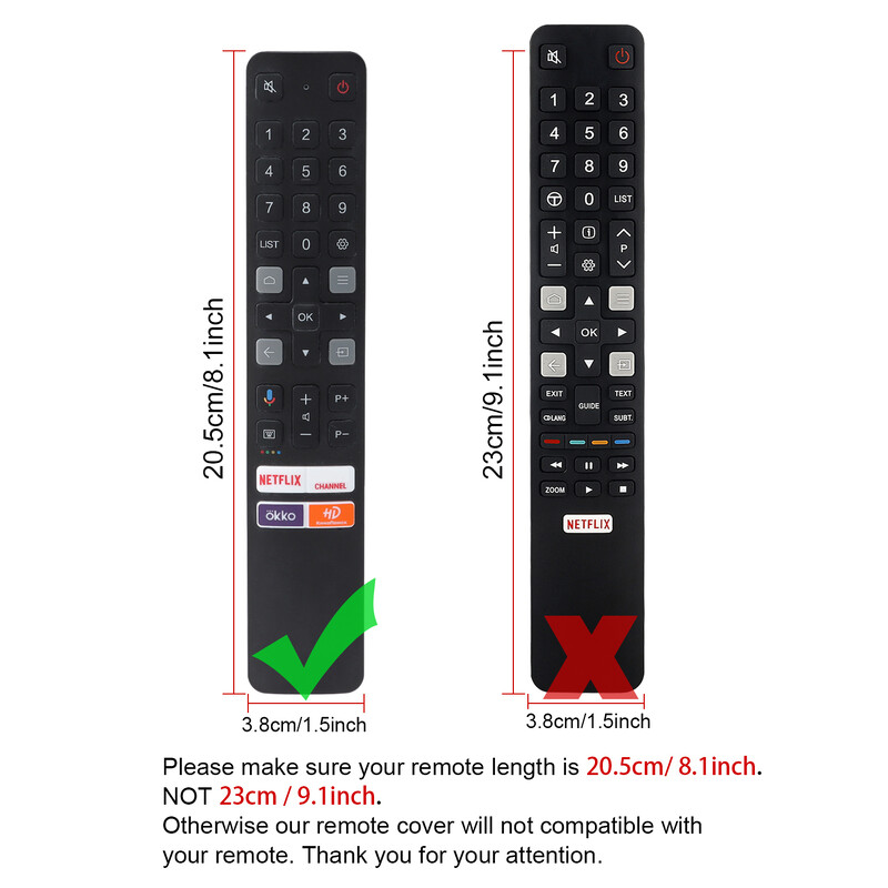 Απομακρυσμένο κάλυμμα για TCL Voice TV Remote TCL RC901V FMRD/FMR1/FMR8 Προστατευτική θήκη σιλικόνης για TCL RC901V