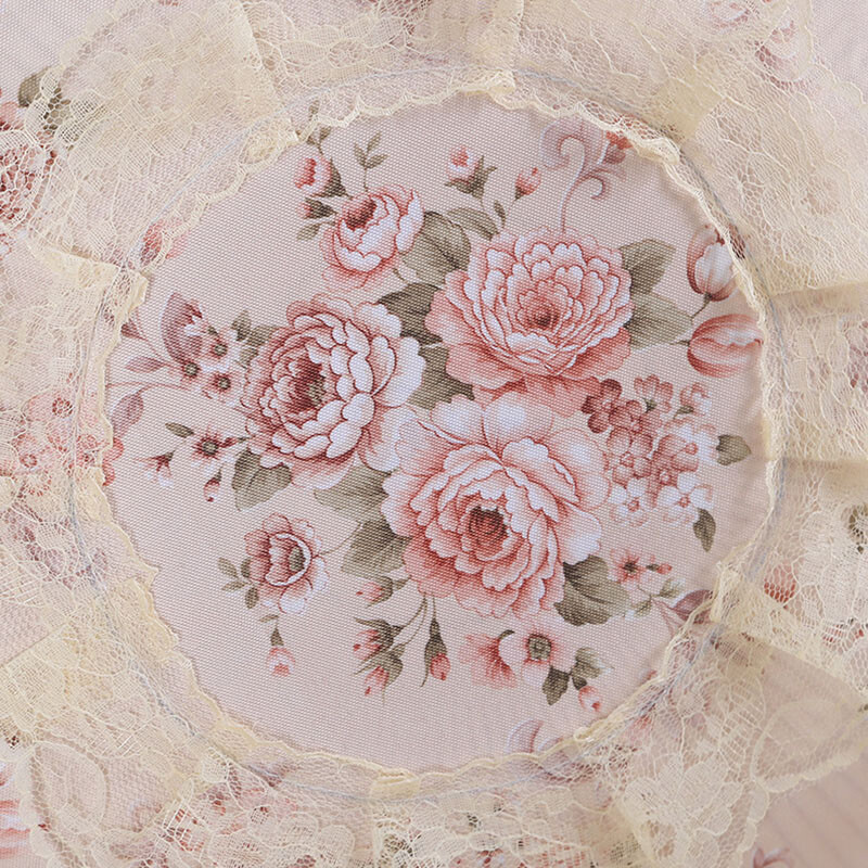 Apvalus elektrinis ventiliatorius, atsparus dulkėms, universalus siuvinėtas nėrinių gėlės, ant grindų pastatomas ventiliatorius, apsaugantis nuo vaiko prisilietimo pirštais