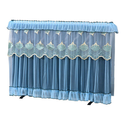 Europietiško stiliaus televizoriaus apsauginis dangtelis nuo dulkių Minimalistinis nėrinių siuvinėjimas televizoriaus dangtelis Nuimkite buitinės svetainės apsauginį televizoriaus dangtelį