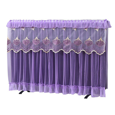 Europietiško stiliaus televizoriaus apsauginis dangtelis nuo dulkių Minimalistinis nėrinių siuvinėjimas televizoriaus dangtelis Nuimkite buitinės svetainės apsauginį televizoriaus dangtelį