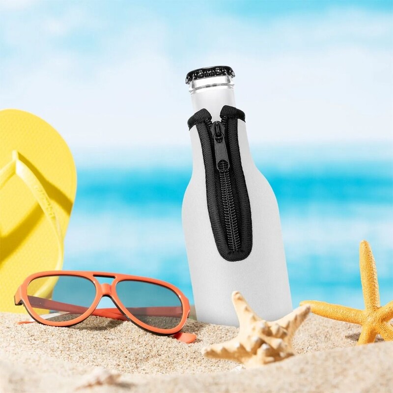 с охладители за бирени бутилки с пръстеновидно издърпване Висококачествена изолация 12 Oz 330 ml чаша с ръкав Защитна преносима чанта за бутилка вода Парти