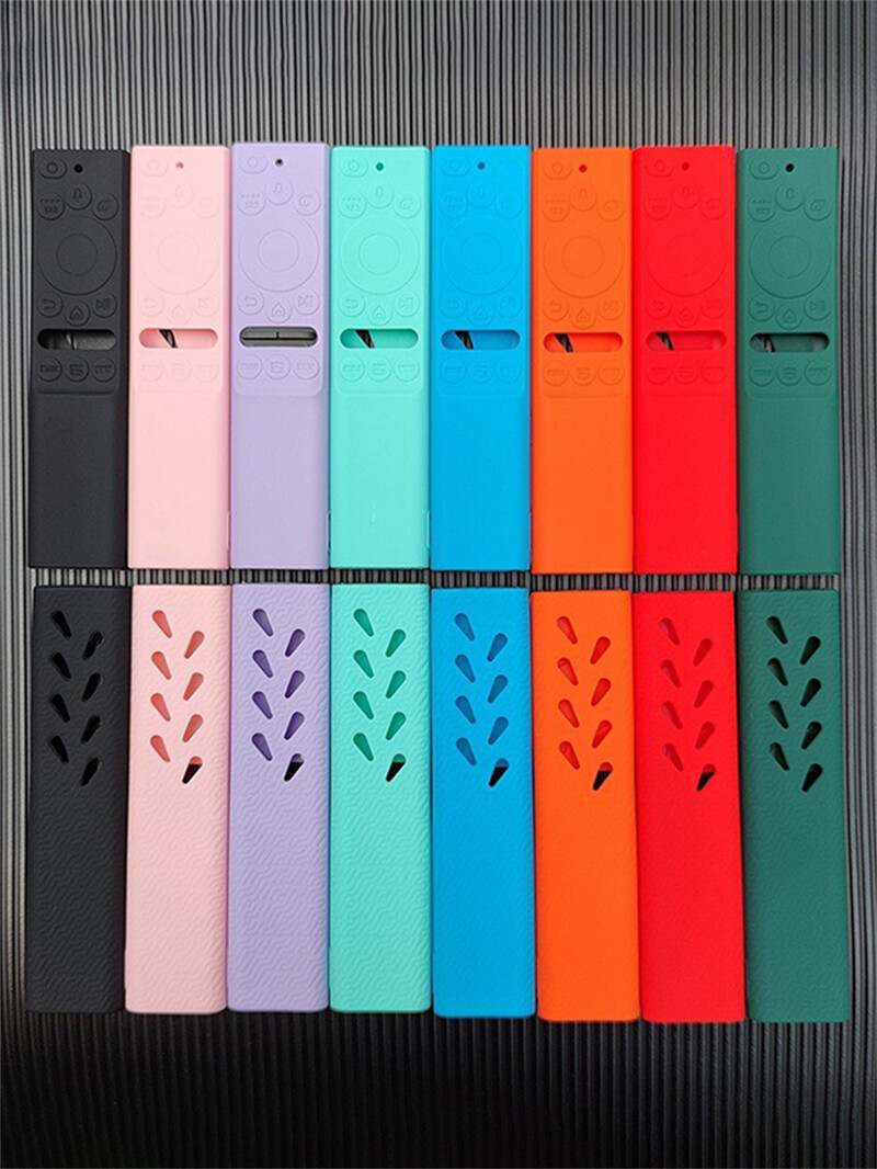 1 ΤΕΜ. Νέο Samsung Smart TV Solar Remote Control Προστατευτικό κάλυμμα Παχύ σιλικόνης κατά της πτώσης Αντιολισθητικές θήκες BN59-01357