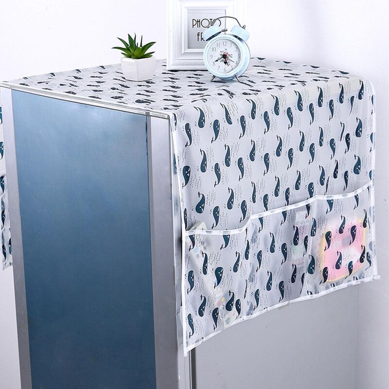 Kodumajapidamises kasutatava külmiku kate riidest tolmukate hoiukate Tolmukott Külmkapi kott Külmkapi korraldaja Rippkaas J6D6