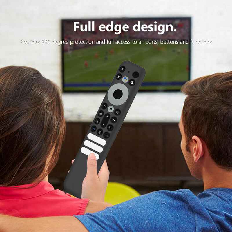 Nuotolinio valdymo pulto dangtelis silikoninis smūgiams atsparus apsaugas, neslystantis televizoriaus nuotolinio valdymo pultelis nuo dulkių, viskas įskaičiuota, skirtas TCL RC902V FMR1 balso nuotolinio valdymo pultui