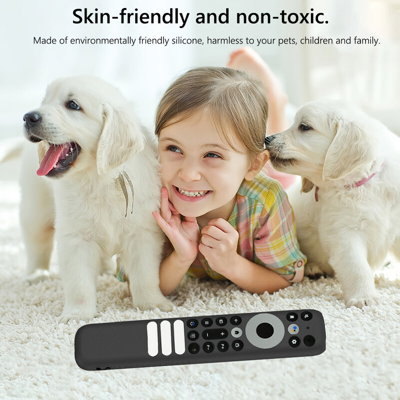 Nuotolinio valdymo pulto dangtelis silikoninis smūgiams atsparus apsaugas, neslystantis televizoriaus nuotolinio valdymo pultelis nuo dulkių, viskas įskaičiuota, skirtas TCL RC902V FMR1 balso nuotolinio valdymo pultui