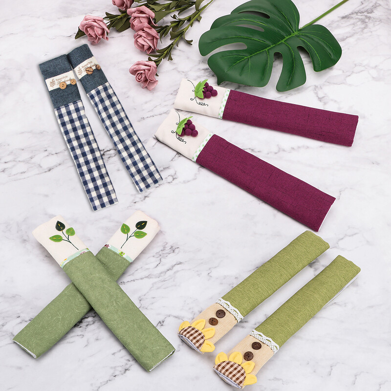 HILIFE puuvillane külmiku uksenupu katte käepidemed libisemisvastase kaitsega kindad ahju ukse käepideme kate 1 paar köögiseadet