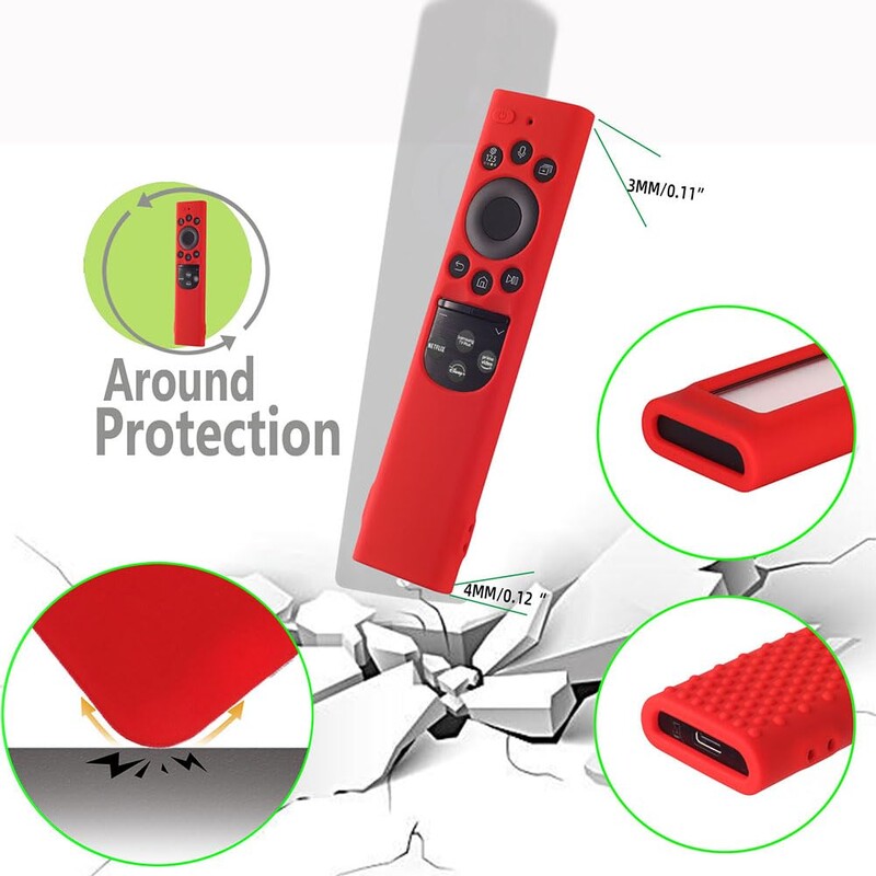 Θήκη τηλεχειριστηρίου Smart TV Αντιολισθητικό κάλυμμα σιλικόνης Ανταλλακτικό μανίκι Για 2022 Samsung Tm2280ecobn59 Solar Remote Control