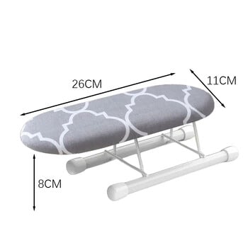 Мини дъска за гладене Преносима сгъваема дъска за ютия Здрава стабилна настолна дъска за гладене за дома Общежитие Офис Хотел Дрехи Дрехи