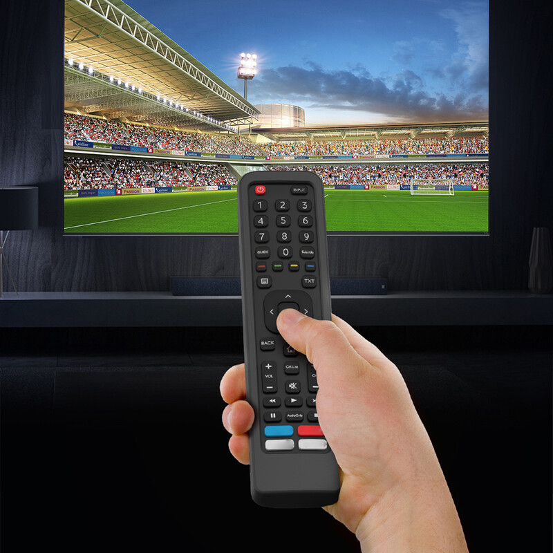 Silikoonist kaugjuhtimispuldi katteümbris, kaotsiminekuvastane kaugjuhtimispuldi kaitsme asendustarvikud Hisense`ile EN2B27 EN2A27 EN2BF27H