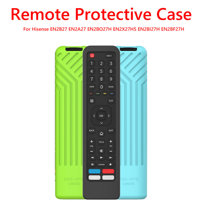 Silikoonist kaugjuhtimispuldi katteümbris, kaotsiminekuvastane kaugjuhtimispuldi kaitsme asendustarvikud Hisense`ile EN2B27 EN2A27 EN2BF27H