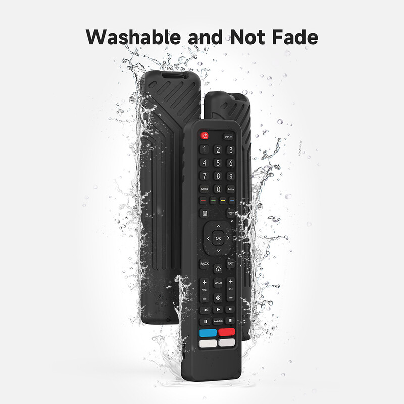 Silikoonist kaugjuhtimispuldi katteümbris, kaotsiminekuvastane kaugjuhtimispuldi kaitsme asendustarvikud Hisense`ile EN2B27 EN2A27 EN2BF27H