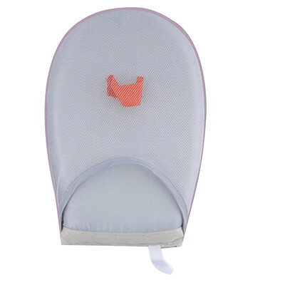 Rankinis mini lyginimo padėklas, rankovė lyginimo lentos laikiklis, pirštinė, atspari karščiui drabužiams.