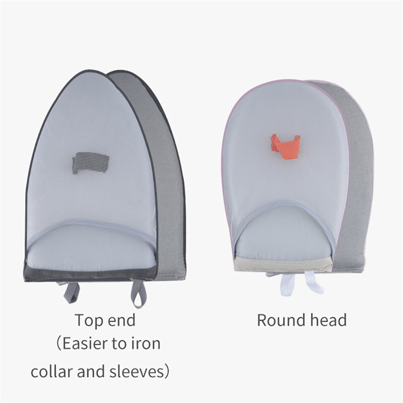 Rankinis mini lyginimo padėklas, rankovė lyginimo lentos laikiklis, pirštinė, atspari karščiui drabužiams.