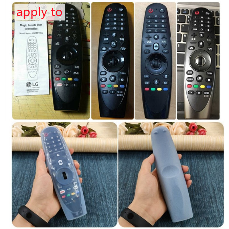 1 tk kodune paksendatud kukkumisvastane läbipaistev silikoonümbris dünaamilise nutiteleri kaugjuhtimispuldi kaitsekate AN-MR600/650