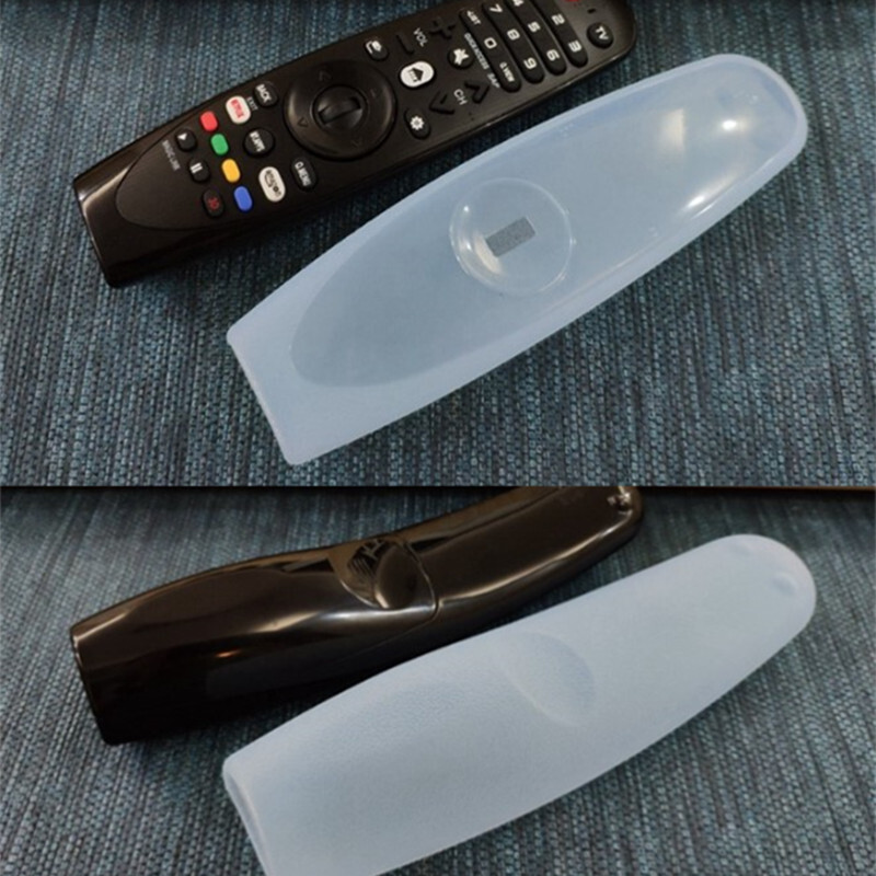 1 tk kodune paksendatud kukkumisvastane läbipaistev silikoonümbris dünaamilise nutiteleri kaugjuhtimispuldi kaitsekate AN-MR600/650