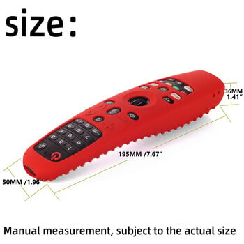 Κάλυμμα τηλεχειριστηρίου Μαλακό προστατευτικό κάλυμμα σιλικόνης Συμβατό για LG Smart TV AN-MR650A600 20GA 19BA