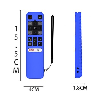 Έξυπνα εξαρτήματα για Tcl Rc802v Προστατευτικό κάλυμμα Προστατευτική θήκη για Tcl Rc802v Κάλυμμα τηλεχειριστηρίου σιλικόνης