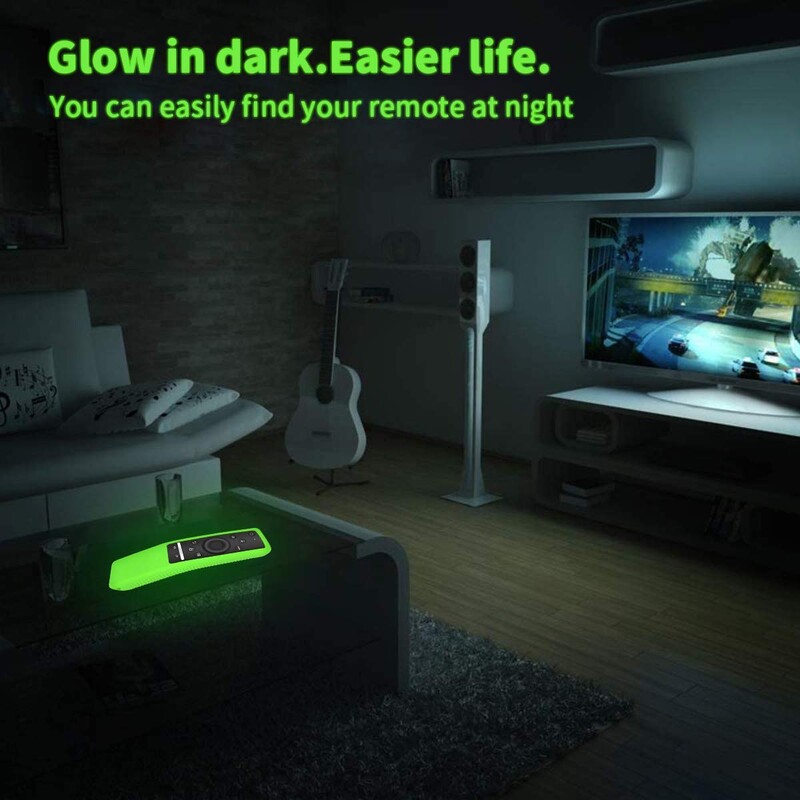 Silikoonist kaitseümbris, mis sobib Samsungi nutiteleri kaugjuhtimispuldi korpusele BN59-01241A/01242A Põrutuskindel helendav puldi kate