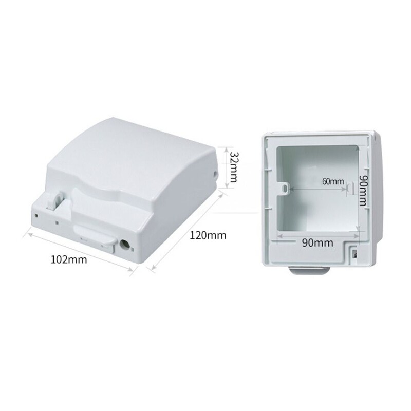 Lukustatav seinale paigaldatav pistikupesa veekindel tolmukindel kast välitingimustes 86 tüüp pritsmekindel lüliti pistikupesa põrutusvastane kaitsekate