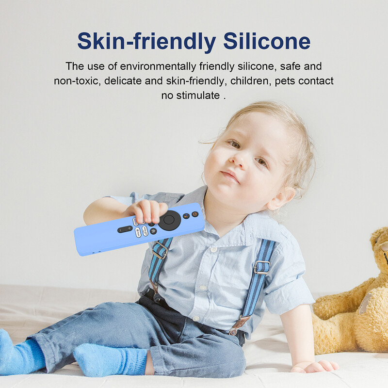 Θήκη τηλεχειριστηρίου Προστατευτικό καλύμματος τηλεχειριστηρίου σιλικόνης με αντιολισθητικό αξεσουάρ κορδονιού για τηλεόραση Xiaomi 4K MiBoX 2ης γενιάς