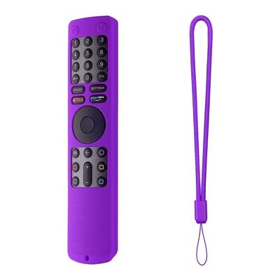 Kaugjuhtimispuldi ümbris Xiaomi Mi 4S teleri kaugjuhtimispuldi kate silikoonist kaitsev põrutuskindel kaitsja koos kaelapaela juhthoidjaga