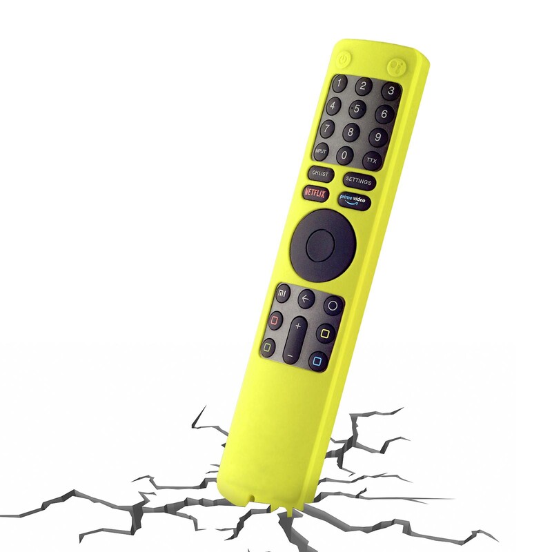 Kaugjuhtimispuldi ümbris Xiaomi Mi 4S teleri kaugjuhtimispuldi kate silikoonist kaitsev põrutuskindel kaitsja koos kaelapaela juhthoidjaga