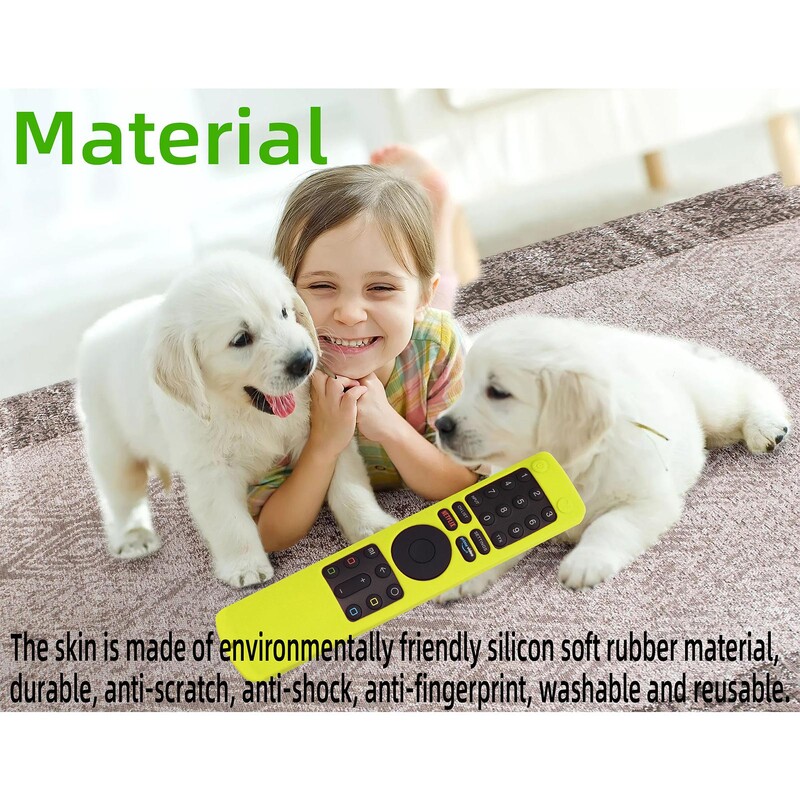 Kaugjuhtimispuldi ümbris Xiaomi Mi 4S teleri kaugjuhtimispuldi kate silikoonist kaitsev põrutuskindel kaitsja koos kaelapaela juhthoidjaga