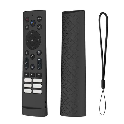 Силиконов защитен калъф за Hisense Voice Remote ERF3F80H ZDB1210320 Удароустойчив калъф с капак за премахване Калъфи за дистанционно управление