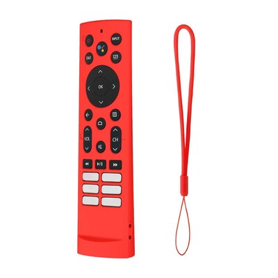 Προστατευτική θήκη σιλικόνης για Hisense Voice Remote ERF3F80H ZDB1210320 Αντικραδασμικό κάλυμμα με θήκες για τηλεχειριστήριο με κορδόνι για αφαίρεση