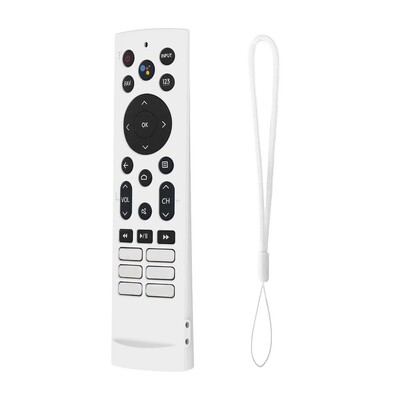 Προστατευτική θήκη σιλικόνης για Hisense Voice Remote ERF3F80H ZDB1210320 Αντικραδασμικό κάλυμμα με θήκες για τηλεχειριστήριο με κορδόνι για αφαίρεση