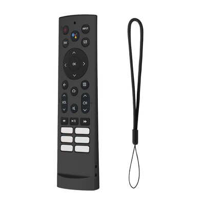 Προστατευτική θήκη σιλικόνης για Hisense Voice Remote ERF3F80H ZDB1210320 Αντικραδασμικό κάλυμμα με θήκες για τηλεχειριστήριο με κορδόνι για αφαίρεση
