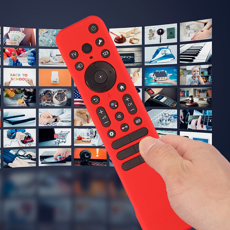 Silikona aizsargapvalks ar virves aizsarguzmavu Triecienizturīgi viedtelevizora piederumi priekš SONY RMF-TX810U TX811U TX910U 2023