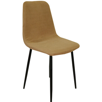 Jacquard αδιάβροχο κάλυμμα καρέκλας με κέλυφος Κοντή πλάτη Σκανδιναβικά καλύμματα καρέκλας Ρυθμιζόμενα καλύμματα καθισμάτων τραπεζαρίας για πάρτι μπαρ