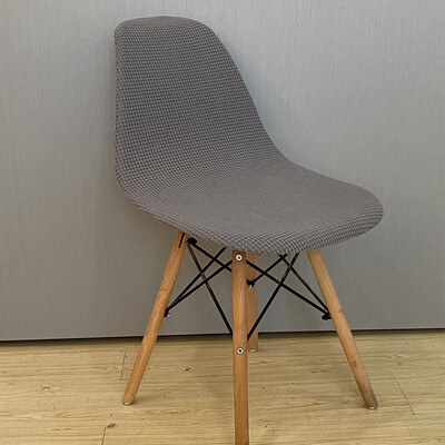 Jacquard αδιάβροχο κάλυμμα καρέκλας με κέλυφος Κοντή πλάτη Σκανδιναβικά καλύμματα καρέκλας Ρυθμιζόμενα καλύμματα καθισμάτων τραπεζαρίας για πάρτι μπαρ