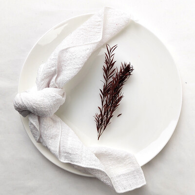 10 ΤΕΜ. Φασκόμηλο Πράσινη Γάζα Κρέπα Πανί Χαρτοπετσέτες Συσκευασία Καθαρό Βαμβακερό Ύφασμα 40x40cm Διακόσμηση Γάμου Καθημερινή Χρήση Δείπνο Πετσέτα τσαγιού