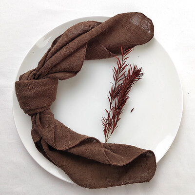 10 ΤΕΜ. Φασκόμηλο Πράσινη Γάζα Κρέπα Πανί Χαρτοπετσέτες Συσκευασία Καθαρό Βαμβακερό Ύφασμα 40x40cm Διακόσμηση Γάμου Καθημερινή Χρήση Δείπνο Πετσέτα τσαγιού