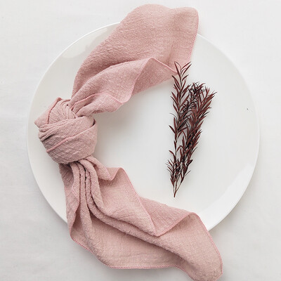 10 ΤΕΜ. Φασκόμηλο Πράσινη Γάζα Κρέπα Πανί Χαρτοπετσέτες Συσκευασία Καθαρό Βαμβακερό Ύφασμα 40x40cm Διακόσμηση Γάμου Καθημερινή Χρήση Δείπνο Πετσέτα τσαγιού