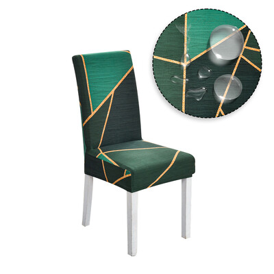 Αδιάβροχο υφασμάτινο κάλυμμα καρέκλας Stretch Spandex Elastic Soft Chair Slipcover Θήκη καθίσματος Για Γραφείο Κουζίνα Τραπεζαρία Γάμος