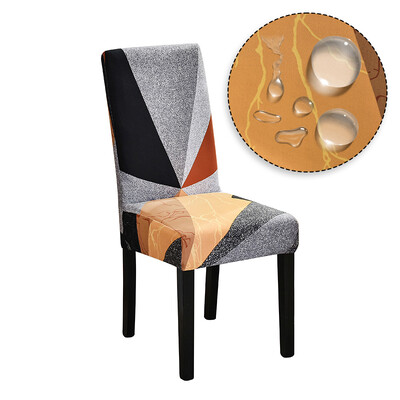 Αδιάβροχο υφασμάτινο κάλυμμα καρέκλας Stretch Spandex Elastic Soft Chair Slipcover Θήκη καθίσματος Για Γραφείο Κουζίνα Τραπεζαρία Γάμος