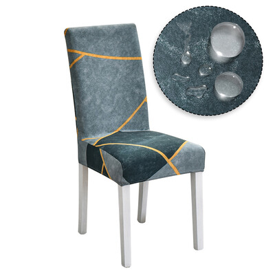 Αδιάβροχο υφασμάτινο κάλυμμα καρέκλας Stretch Spandex Elastic Soft Chair Slipcover Θήκη καθίσματος Για Γραφείο Κουζίνα Τραπεζαρία Γάμος