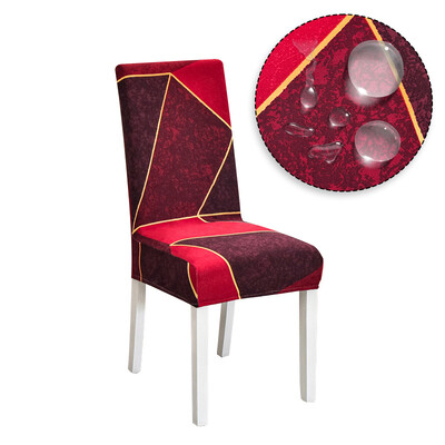 Αδιάβροχο υφασμάτινο κάλυμμα καρέκλας Stretch Spandex Elastic Soft Chair Slipcover Θήκη καθίσματος Για Γραφείο Κουζίνα Τραπεζαρία Γάμος