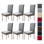 Φτηνά μονόχρωμα καλύμματα καρέκλας κουζίνας τραπεζαρία Ελαστική καρέκλα κάλυμμα επίπλων Προστατευτικό επίπλων Γραφείο γάμου Σαλόνι Διακόσμηση σπιτιού