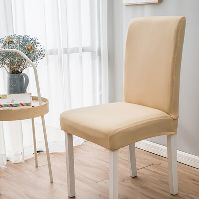 Φτηνά μονόχρωμα καλύμματα καρέκλας κουζίνας τραπεζαρία Ελαστική καρέκλα κάλυμμα επίπλων Προστατευτικό επίπλων Γραφείο γάμου Σαλόνι Διακόσμηση σπιτιού