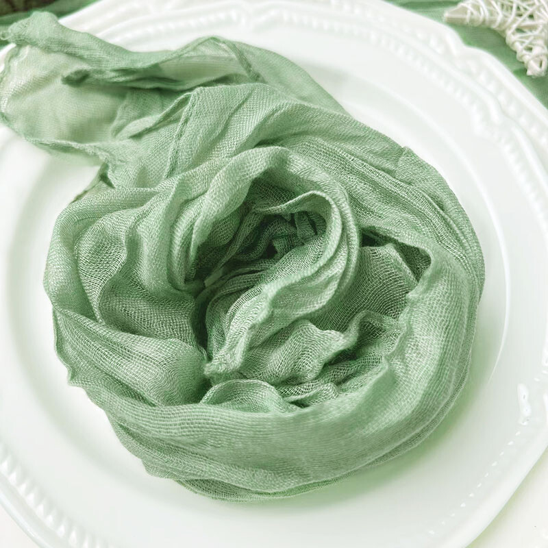 6 tk Salvei Roheline marli juusturiidest salvrätik Lauamatt Söömine Pulmapidu Bankett Jõulubanketid Kaared Koogikaunistus